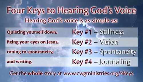 4 Keys To Hearing God's Voice Card